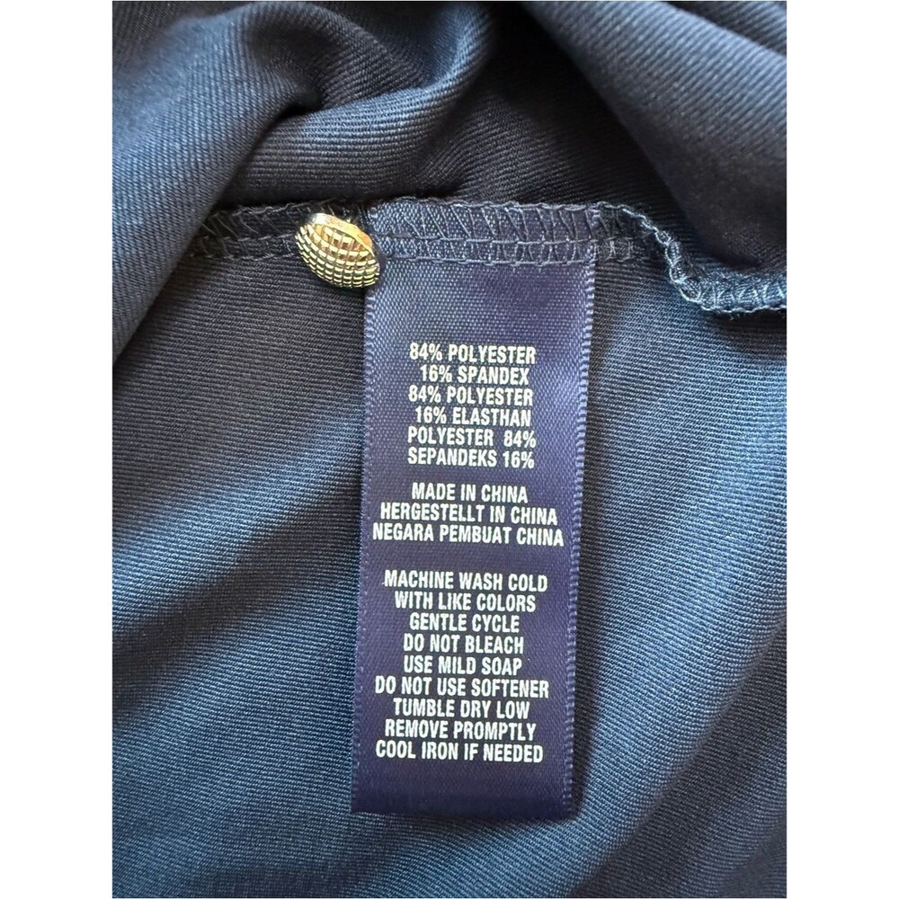 NWT Jack Nicklaus Memorial Tournament Golf Polo Women's L Navy Performance 18 - Picture 7 of 8